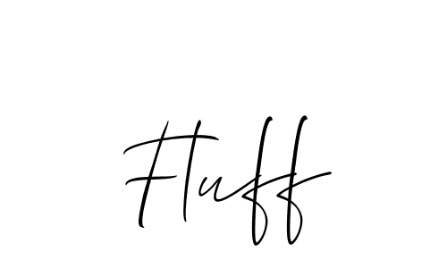 Also we have Fluff name is the best signature style. Create professional handwritten signature collection using Allison_Script autograph style. Fluff signature style 2 images and pictures png