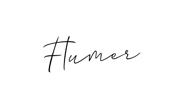Best and Professional Signature Style for Flumer. Allison_Script Best Signature Style Collection. Flumer signature style 2 images and pictures png