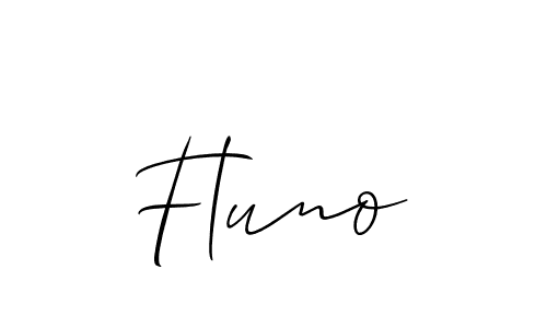 Create a beautiful signature design for name Fluno. With this signature (Allison_Script) fonts, you can make a handwritten signature for free. Fluno signature style 2 images and pictures png