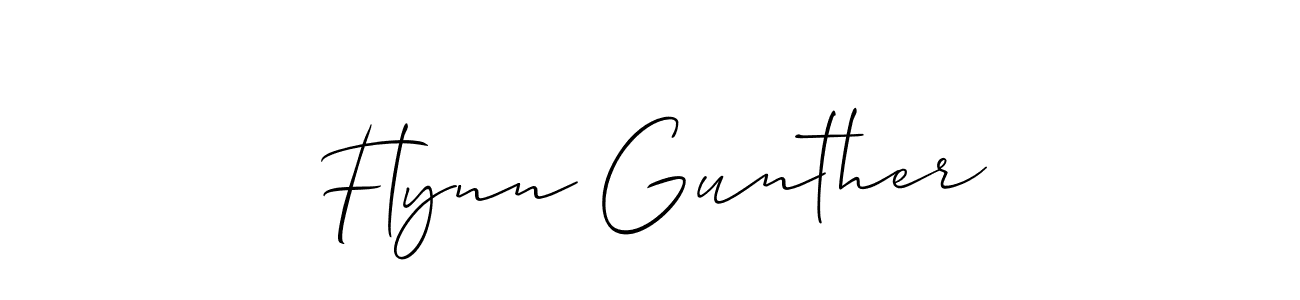 Also we have Flynn Gunther name is the best signature style. Create professional handwritten signature collection using Allison_Script autograph style. Flynn Gunther signature style 2 images and pictures png