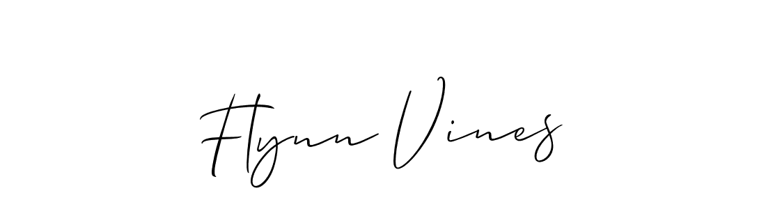 Design your own signature with our free online signature maker. With this signature software, you can create a handwritten (Allison_Script) signature for name Flynn Vines. Flynn Vines signature style 2 images and pictures png