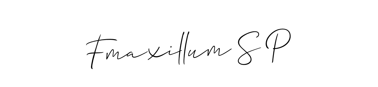 It looks lik you need a new signature style for name Fmaxillum S P. Design unique handwritten (Allison_Script) signature with our free signature maker in just a few clicks. Fmaxillum S P signature style 2 images and pictures png