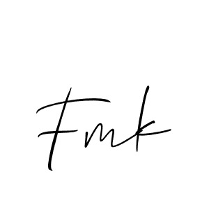 How to make Fmk signature? Allison_Script is a professional autograph style. Create handwritten signature for Fmk name. Fmk signature style 2 images and pictures png