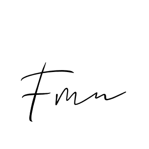 It looks lik you need a new signature style for name Fmn. Design unique handwritten (Allison_Script) signature with our free signature maker in just a few clicks. Fmn signature style 2 images and pictures png