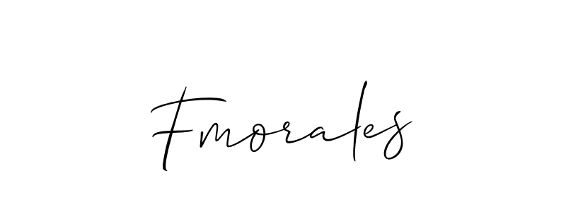 Make a beautiful signature design for name Fmorales. With this signature (Allison_Script) style, you can create a handwritten signature for free. Fmorales signature style 2 images and pictures png