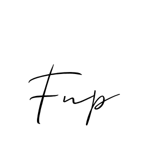 The best way (Allison_Script) to make a short signature is to pick only two or three words in your name. The name Fnp include a total of six letters. For converting this name. Fnp signature style 2 images and pictures png