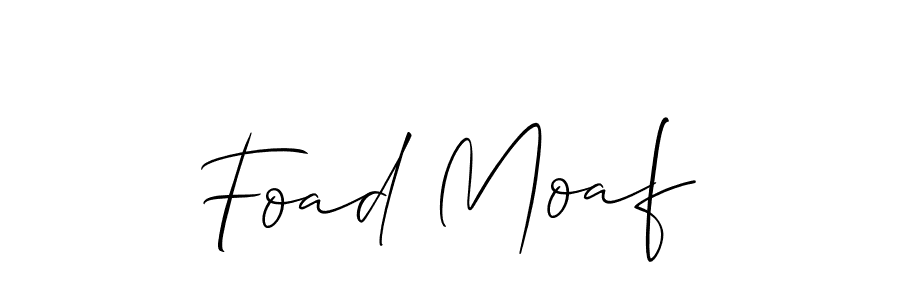 Allison_Script is a professional signature style that is perfect for those who want to add a touch of class to their signature. It is also a great choice for those who want to make their signature more unique. Get Foad Moaf name to fancy signature for free. Foad Moaf signature style 2 images and pictures png