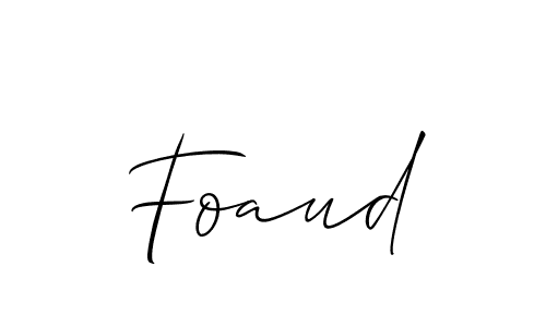 if you are searching for the best signature style for your name Foaud. so please give up your signature search. here we have designed multiple signature styles  using Allison_Script. Foaud signature style 2 images and pictures png
