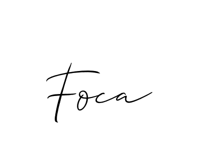 How to make Foca name signature. Use Allison_Script style for creating short signs online. This is the latest handwritten sign. Foca signature style 2 images and pictures png