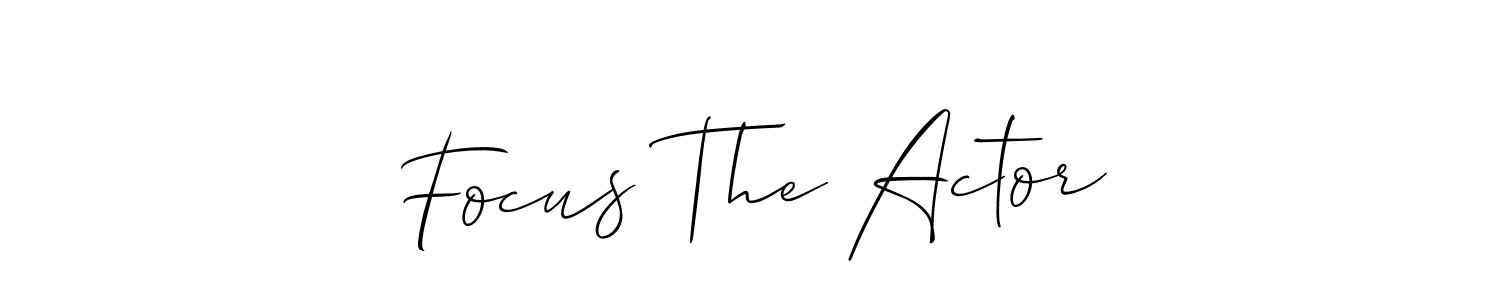 This is the best signature style for the Focus The Actor name. Also you like these signature font (Allison_Script). Mix name signature. Focus The Actor signature style 2 images and pictures png
