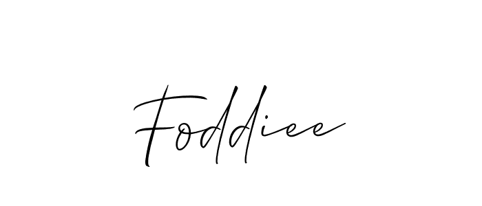 Best and Professional Signature Style for Foddiee. Allison_Script Best Signature Style Collection. Foddiee signature style 2 images and pictures png