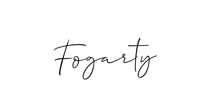 Make a beautiful signature design for name Fogarty. With this signature (Allison_Script) style, you can create a handwritten signature for free. Fogarty signature style 2 images and pictures png