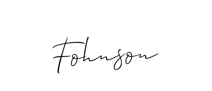 Best and Professional Signature Style for Fohnson. Allison_Script Best Signature Style Collection. Fohnson signature style 2 images and pictures png