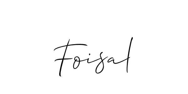 How to make Foisal signature? Allison_Script is a professional autograph style. Create handwritten signature for Foisal name. Foisal signature style 2 images and pictures png