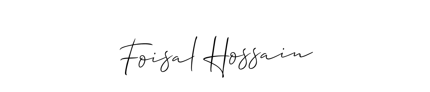 Make a short Foisal Hossain signature style. Manage your documents anywhere anytime using Allison_Script. Create and add eSignatures, submit forms, share and send files easily. Foisal Hossain signature style 2 images and pictures png