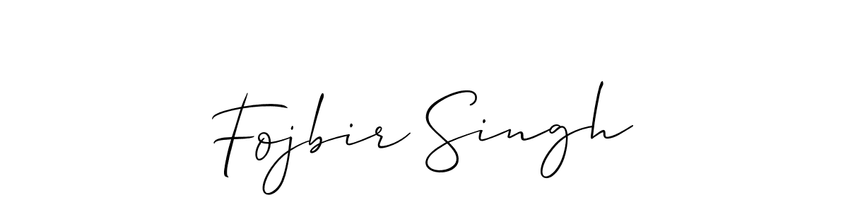 Design your own signature with our free online signature maker. With this signature software, you can create a handwritten (Allison_Script) signature for name Fojbir Singh. Fojbir Singh signature style 2 images and pictures png