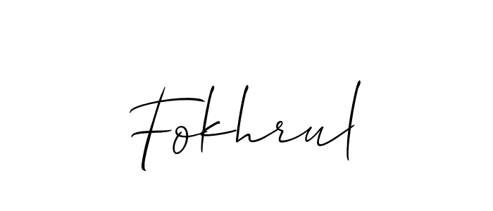 Also You can easily find your signature by using the search form. We will create Fokhrul name handwritten signature images for you free of cost using Allison_Script sign style. Fokhrul signature style 2 images and pictures png