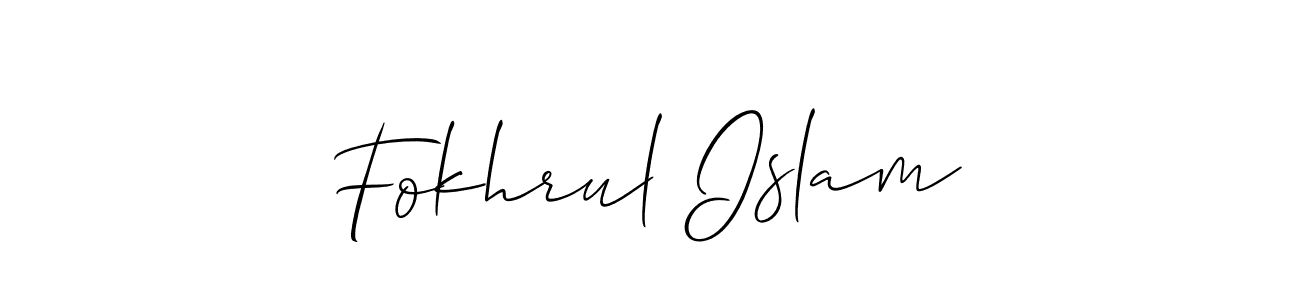 This is the best signature style for the Fokhrul Islam name. Also you like these signature font (Allison_Script). Mix name signature. Fokhrul Islam signature style 2 images and pictures png