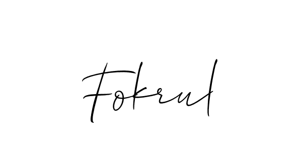 You can use this online signature creator to create a handwritten signature for the name Fokrul. This is the best online autograph maker. Fokrul signature style 2 images and pictures png