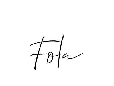 Also we have Fola name is the best signature style. Create professional handwritten signature collection using Allison_Script autograph style. Fola signature style 2 images and pictures png
