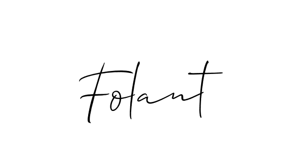 Make a short Folant signature style. Manage your documents anywhere anytime using Allison_Script. Create and add eSignatures, submit forms, share and send files easily. Folant signature style 2 images and pictures png