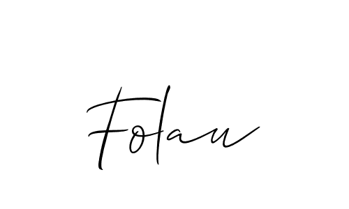 How to make Folau signature? Allison_Script is a professional autograph style. Create handwritten signature for Folau name. Folau signature style 2 images and pictures png