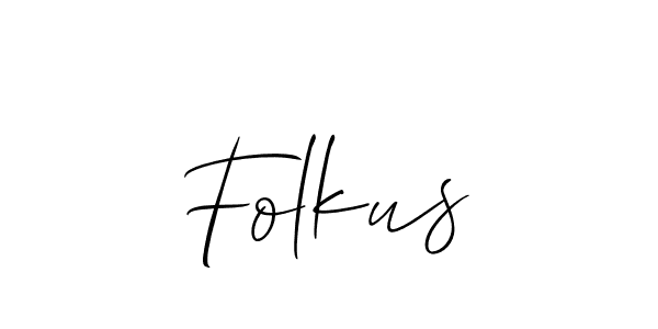 It looks lik you need a new signature style for name Folkus. Design unique handwritten (Allison_Script) signature with our free signature maker in just a few clicks. Folkus signature style 2 images and pictures png