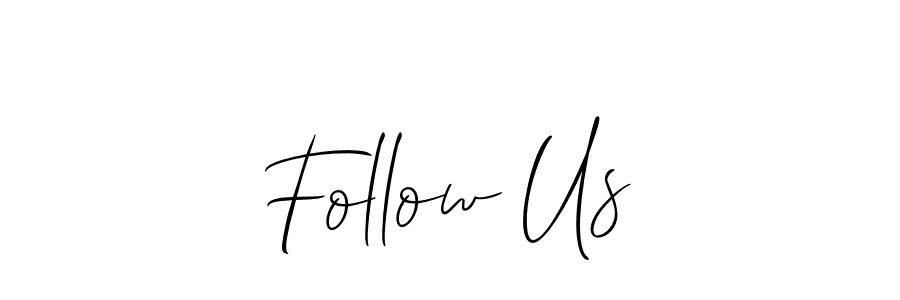 How to Draw Follow Us signature style? Allison_Script is a latest design signature styles for name Follow Us. Follow Us signature style 2 images and pictures png