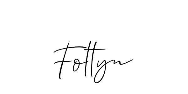 Also we have Foltyn name is the best signature style. Create professional handwritten signature collection using Allison_Script autograph style. Foltyn signature style 2 images and pictures png