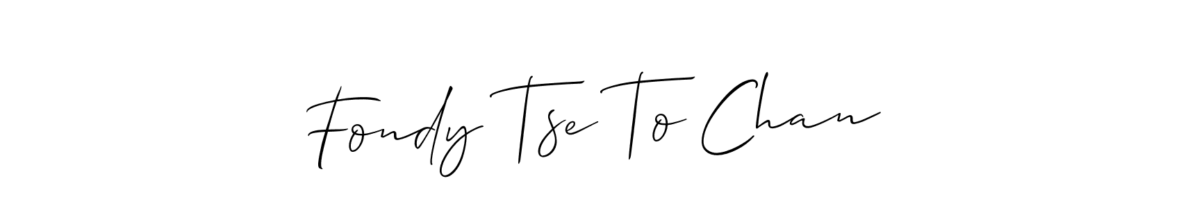 You can use this online signature creator to create a handwritten signature for the name Fondy Tse To Chan. This is the best online autograph maker. Fondy Tse To Chan signature style 2 images and pictures png
