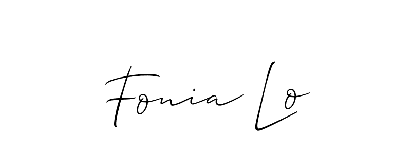 Once you've used our free online signature maker to create your best signature Allison_Script style, it's time to enjoy all of the benefits that Fonia Lo name signing documents. Fonia Lo signature style 2 images and pictures png