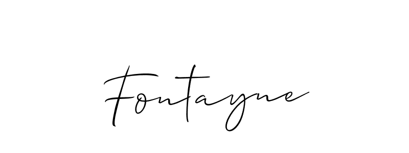 Similarly Allison_Script is the best handwritten signature design. Signature creator online .You can use it as an online autograph creator for name Fontayne. Fontayne signature style 2 images and pictures png