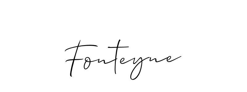 Also You can easily find your signature by using the search form. We will create Fonteyne name handwritten signature images for you free of cost using Allison_Script sign style. Fonteyne signature style 2 images and pictures png