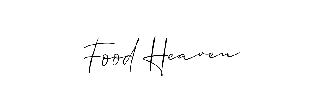 Make a beautiful signature design for name Food Heaven. Use this online signature maker to create a handwritten signature for free. Food Heaven signature style 2 images and pictures png
