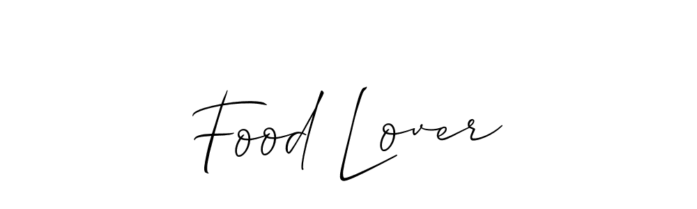 Similarly Allison_Script is the best handwritten signature design. Signature creator online .You can use it as an online autograph creator for name Food Lover. Food Lover signature style 2 images and pictures png