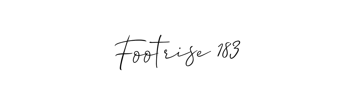 Similarly Allison_Script is the best handwritten signature design. Signature creator online .You can use it as an online autograph creator for name Footrise 183. Footrise 183 signature style 2 images and pictures png