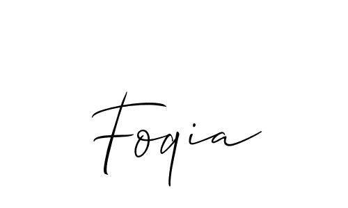It looks lik you need a new signature style for name Foqia. Design unique handwritten (Allison_Script) signature with our free signature maker in just a few clicks. Foqia signature style 2 images and pictures png