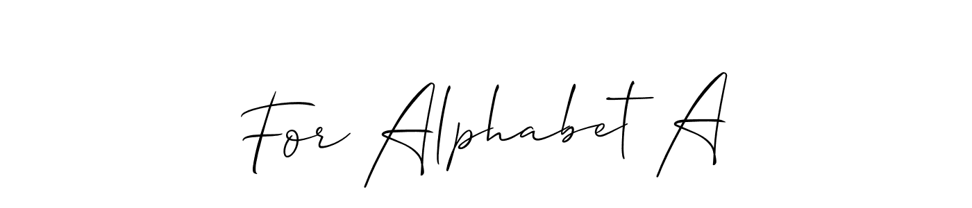 The best way (Allison_Script) to make a short signature is to pick only two or three words in your name. The name For Alphabet A include a total of six letters. For converting this name. For Alphabet A signature style 2 images and pictures png