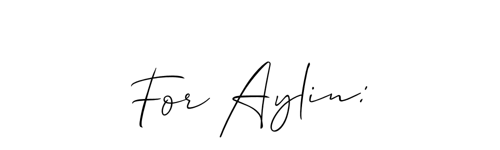 It looks lik you need a new signature style for name For Aylin:. Design unique handwritten (Allison_Script) signature with our free signature maker in just a few clicks. For Aylin: signature style 2 images and pictures png