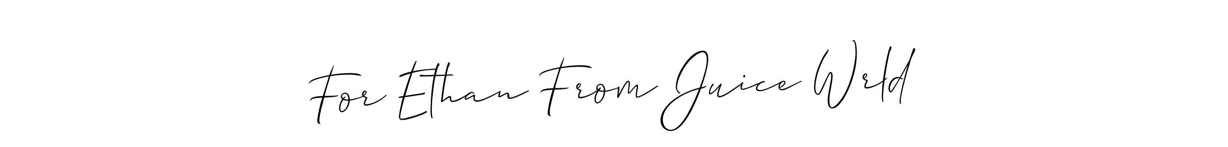 Make a beautiful signature design for name For Ethan From Juice Wrld. With this signature (Allison_Script) style, you can create a handwritten signature for free. For Ethan From Juice Wrld signature style 2 images and pictures png