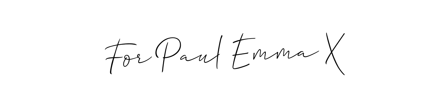 if you are searching for the best signature style for your name For Paul Emma X. so please give up your signature search. here we have designed multiple signature styles  using Allison_Script. For Paul Emma X signature style 2 images and pictures png