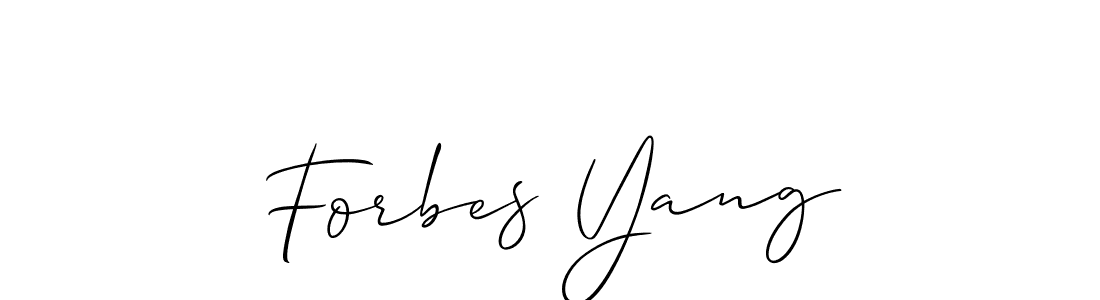 The best way (Allison_Script) to make a short signature is to pick only two or three words in your name. The name Forbes Yang include a total of six letters. For converting this name. Forbes Yang signature style 2 images and pictures png