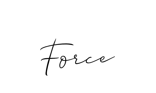 Use a signature maker to create a handwritten signature online. With this signature software, you can design (Allison_Script) your own signature for name Force. Force signature style 2 images and pictures png