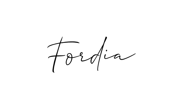 Fordia stylish signature style. Best Handwritten Sign (Allison_Script) for my name. Handwritten Signature Collection Ideas for my name Fordia. Fordia signature style 2 images and pictures png