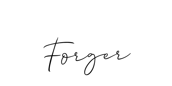 The best way (Allison_Script) to make a short signature is to pick only two or three words in your name. The name Forger include a total of six letters. For converting this name. Forger signature style 2 images and pictures png