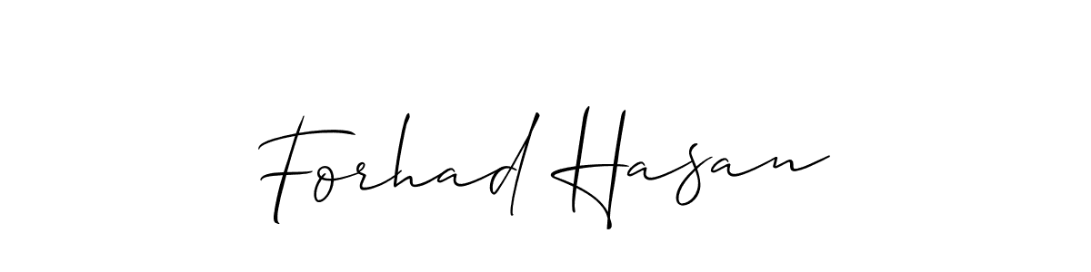 This is the best signature style for the Forhad Hasan name. Also you like these signature font (Allison_Script). Mix name signature. Forhad Hasan signature style 2 images and pictures png