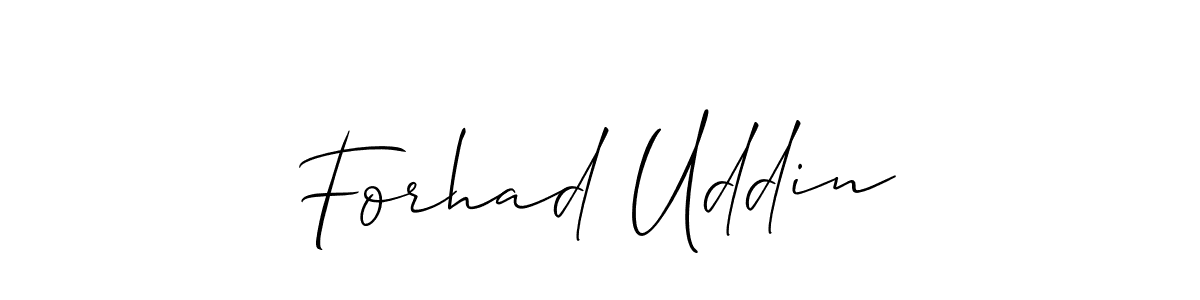 Make a short Forhad Uddin signature style. Manage your documents anywhere anytime using Allison_Script. Create and add eSignatures, submit forms, share and send files easily. Forhad Uddin signature style 2 images and pictures png