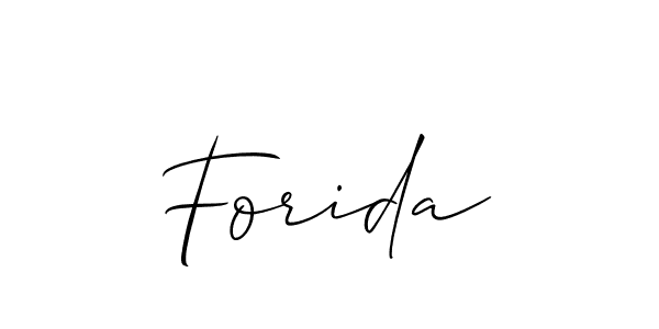 Forida stylish signature style. Best Handwritten Sign (Allison_Script) for my name. Handwritten Signature Collection Ideas for my name Forida. Forida signature style 2 images and pictures png