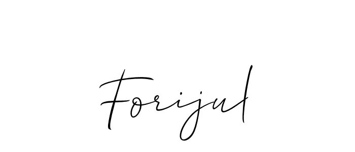 You can use this online signature creator to create a handwritten signature for the name Forijul. This is the best online autograph maker. Forijul signature style 2 images and pictures png