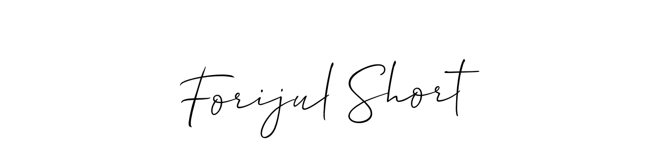 Also we have Forijul Short name is the best signature style. Create professional handwritten signature collection using Allison_Script autograph style. Forijul Short signature style 2 images and pictures png